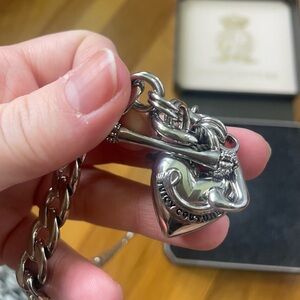 Juicy couture hear pendant necklace silver